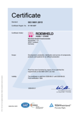 Preview image for file Quality management ROEMHELD - ISO 9001:2015
