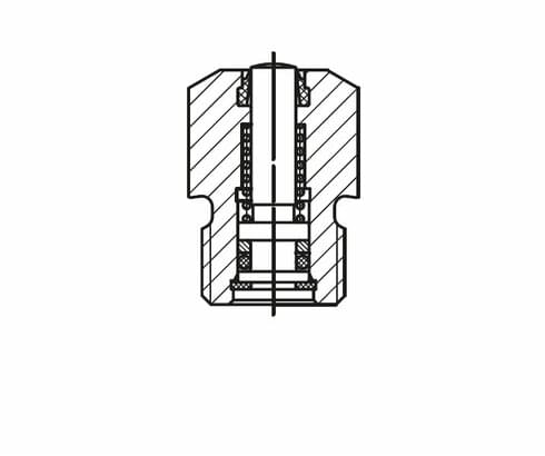 Single-acting screw-in cylinders