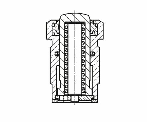 Ventilation of the spring chamber