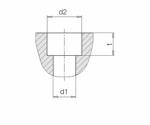 Counterbores for through holes