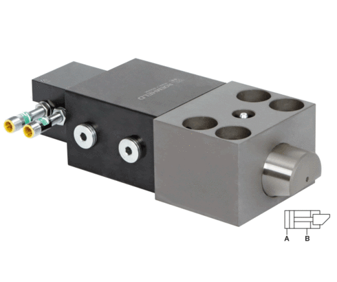 Elemento de sujeción en forma de cuña 2.2402 con control de posición regulable (montaje trasero) Elemento de sujeción en forma de cuña 2.2402 con control de posición regulable (montaje trasero)